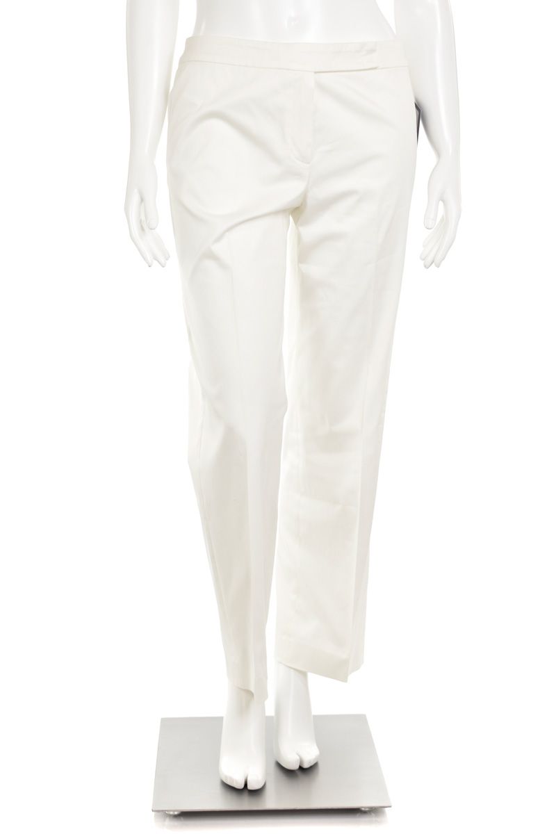 Buy White Solid Cotton Trousers Online at Rs.505 | Libas