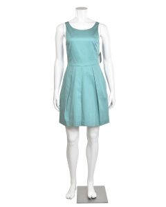 Armani Collezione Aqua Pleated Cotton Dress