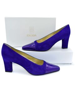 Escada Purple Suede & Patent Heels