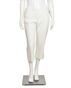 ESCADA SPORT Womens White Cotton Blend Zippered Pocketed Jegging