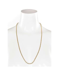 Fine 14k Gold Extra Long 31" Rope Chain Necklace