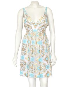 Milly Grecian Style Gilded Silk Dress