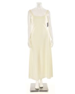 Ralph Lauren Collection Bias Cut Wool Dress in Cream
