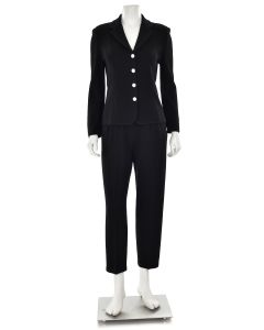 St. John Basics 2Pc Pant Suit in Black