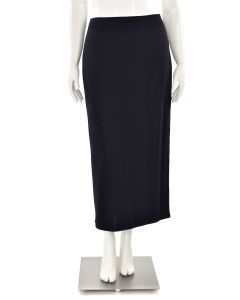 St. John Basics Mid-Length Skirt in Black