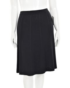 St. John Collection Black Flared Skirt