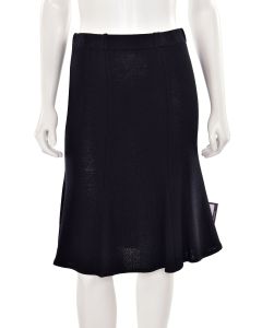 St. John Collection Fit & Flare Skirt in Black