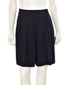 St. John Collection Pleated Shorts in Black