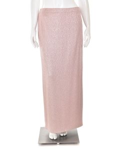 St. John Couture Paillette Evening Skirt in Pink Diamond