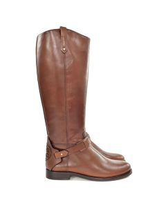 Tory Burch Riding Boots in Saddle Brown