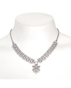 Vintage Art Deco Kimler & Daniels Sterling Silver Marcasite Necklace