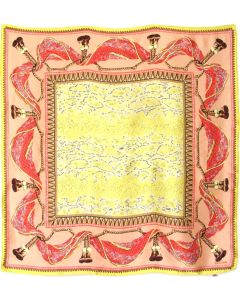 Vintage Diane Von Furstenberg Large Tassel & Snake Print Silk Scarf