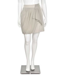 Yoana Baraschi Draped Skirt in Linen Shimmer